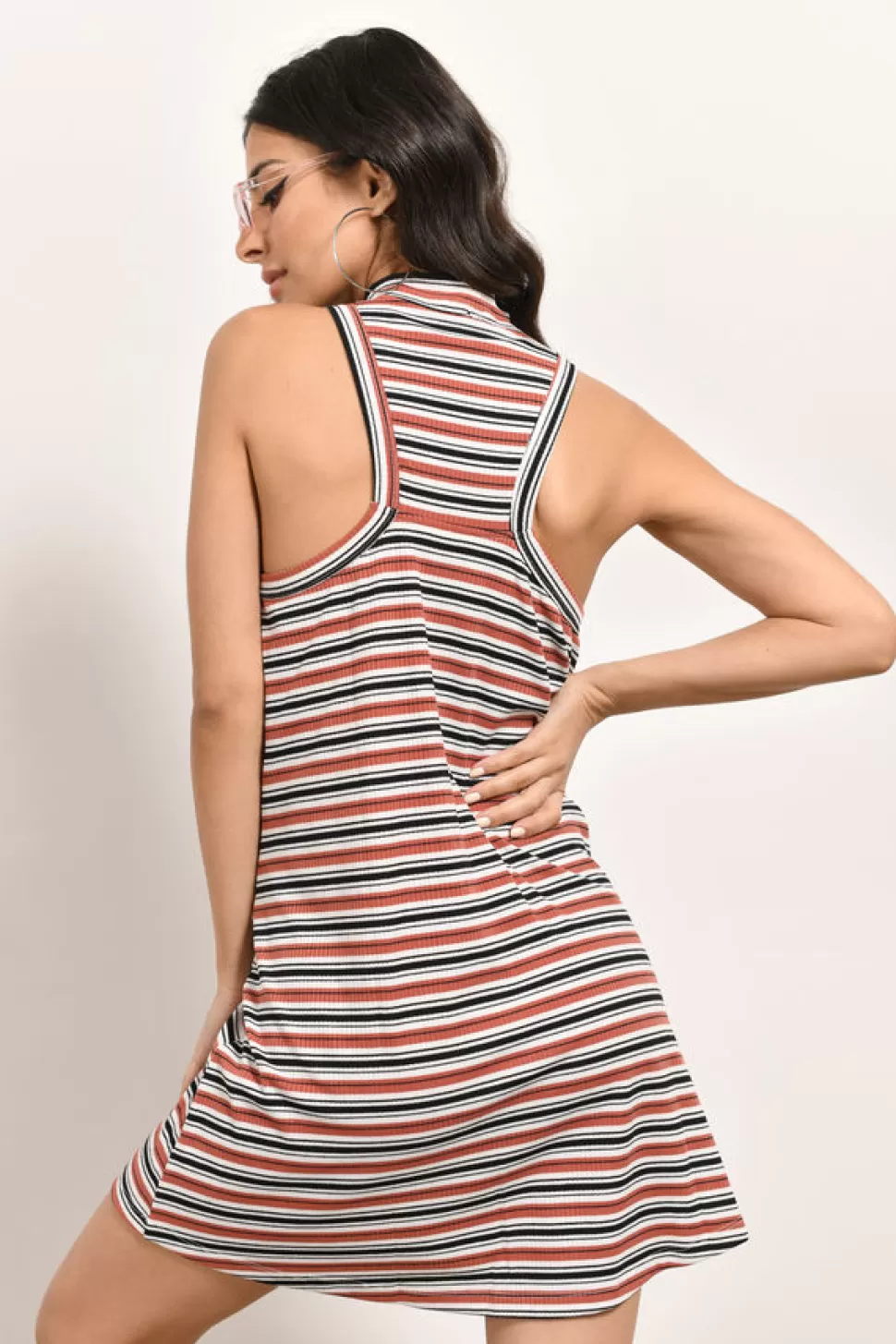 Casual Dresses*Tobi Stuck On You Striped Shift Dress Multi