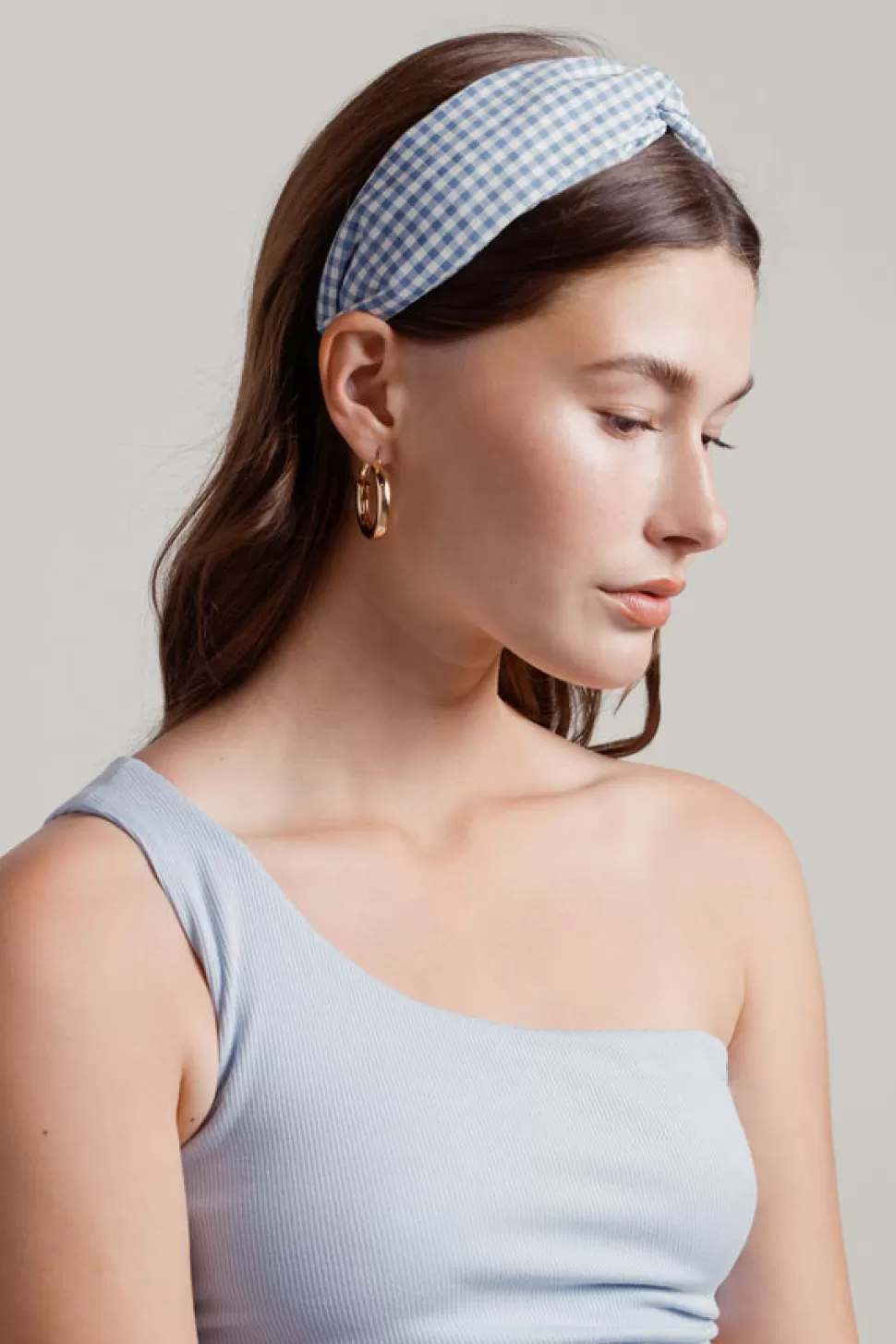 Hats & Headwear*Tobi Sweet Pop Checkered Twist Headband Blue