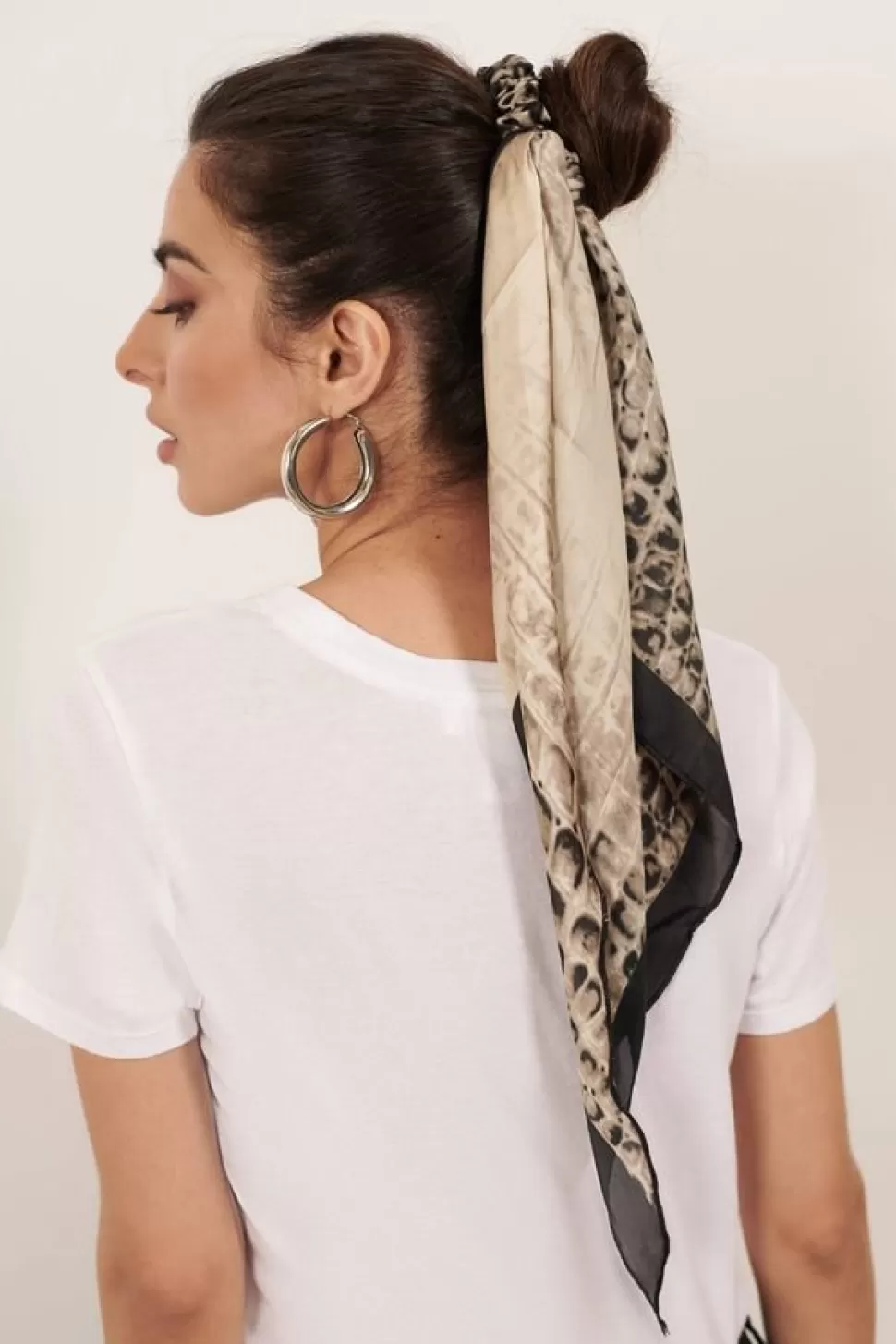 Hats & Headwear*Tobi Sydney Snake Print Hair Wrap Scrunchie Multi