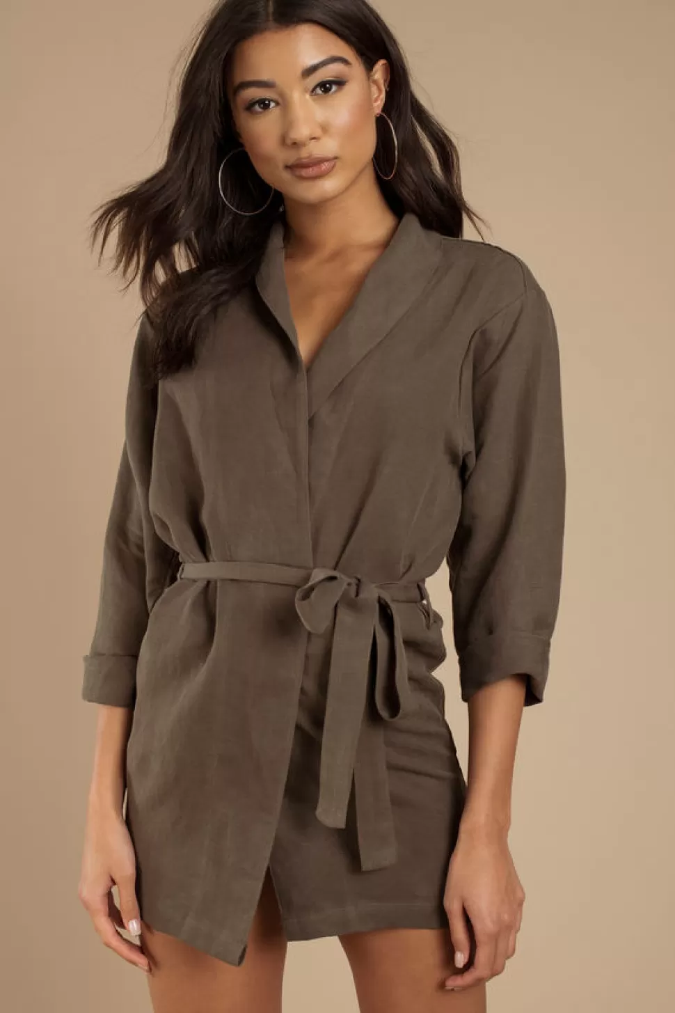 Wrap Dresses*Tobi The Ines Dress Olive