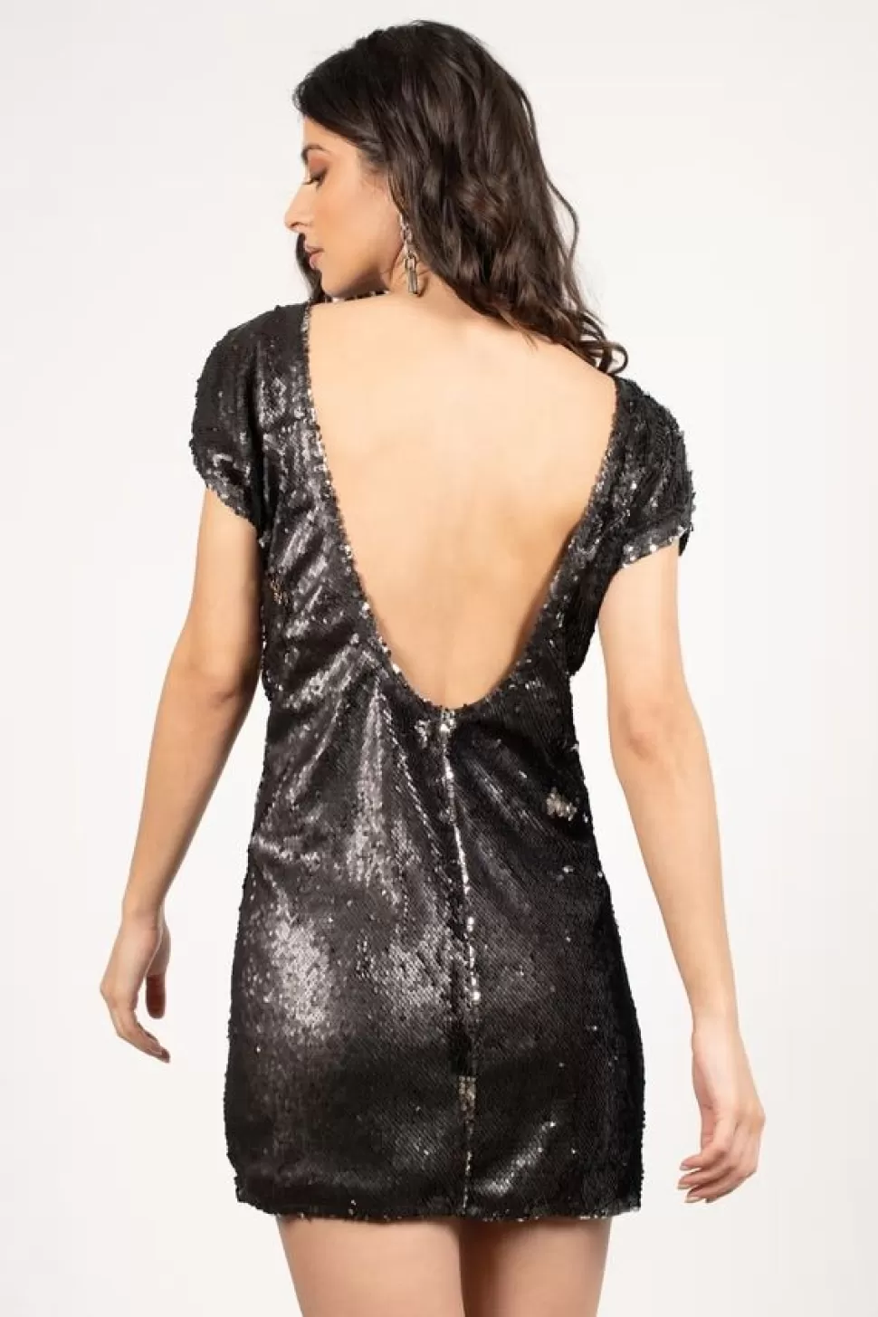 Shift Dresses*Tobi The Light Is Coming Sequin Shift Dress Black | Copper