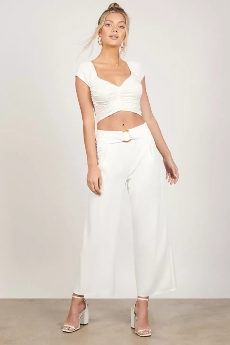 Pants*Tobi The Page Cropped Pants White