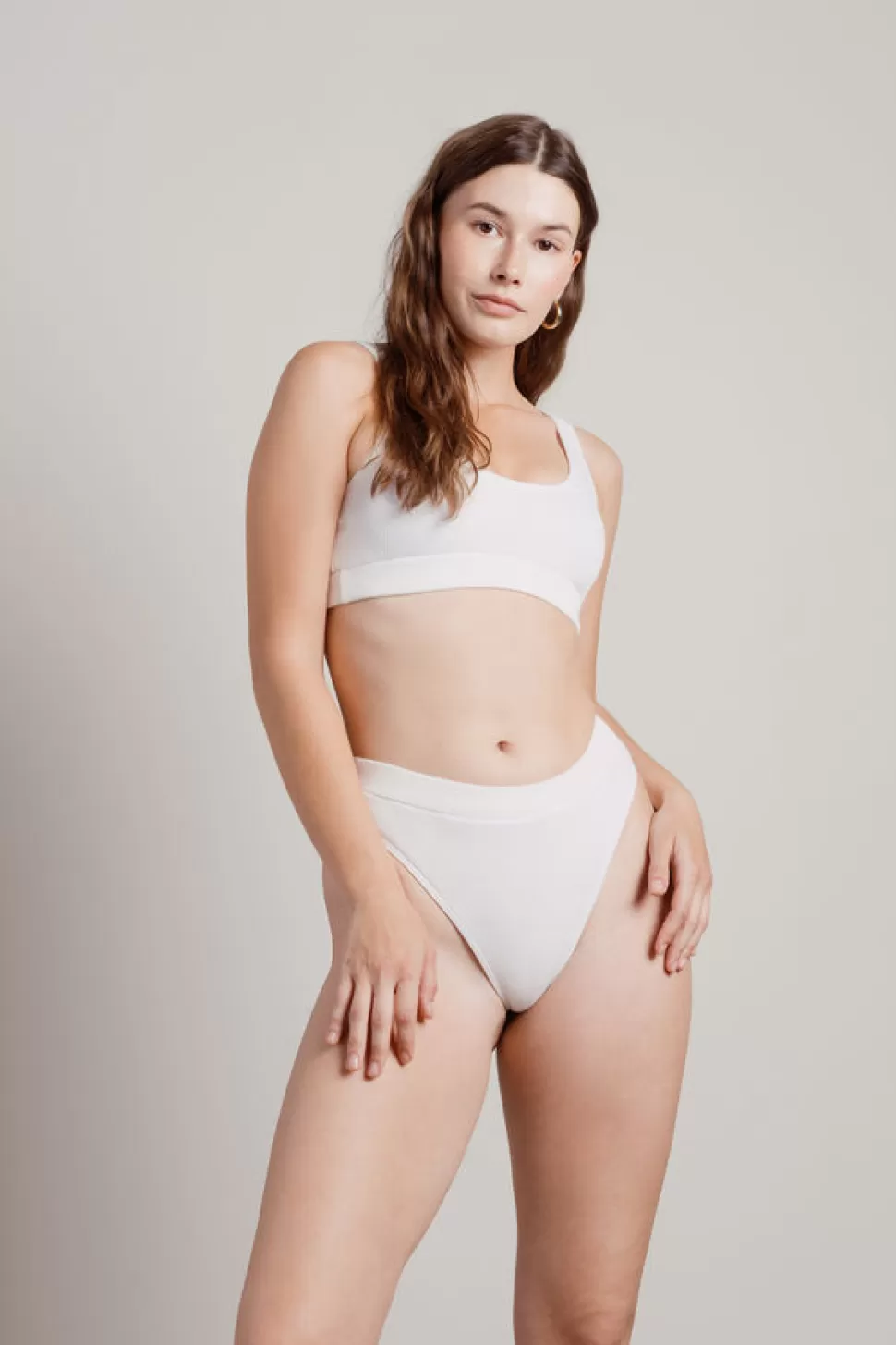 Bikinis*Tobi Torie Ribbed Bikini Set White