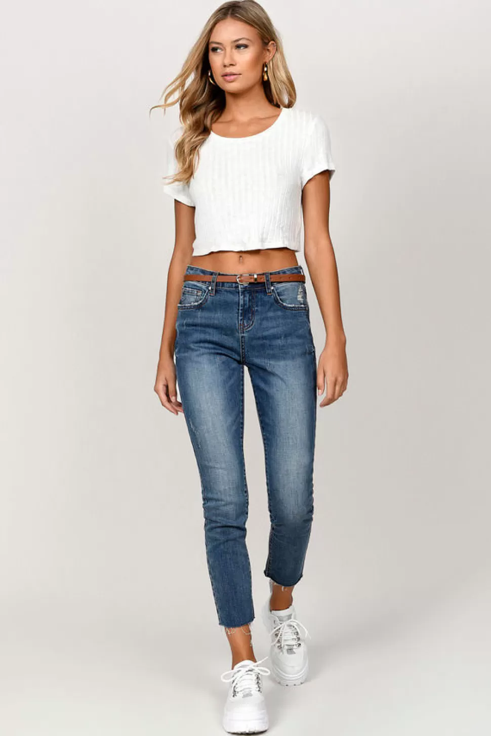 Denim*Tobi Via Marina High Rise Skinny Jean Medium Wash