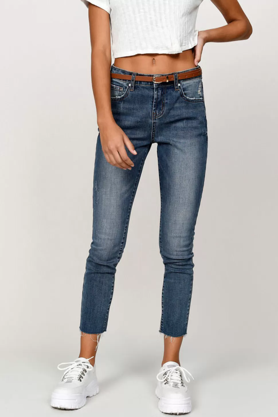 Denim*Tobi Via Marina High Rise Skinny Jean Medium Wash