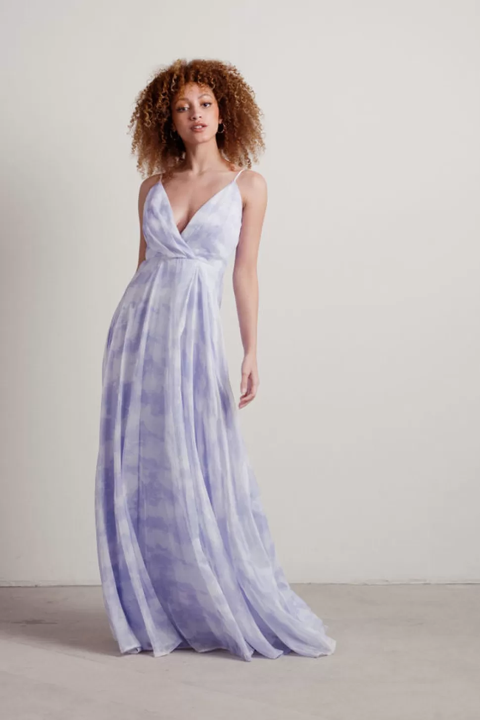 Black Tie & Evening Dresses*Tobi Whimsical Printed Maxi Dress Lavender